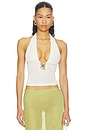 view 1 of 5 Starling Halter Top in White