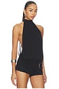 view 3 of 4 Declynn Drape Top in Black