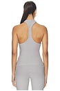 view 3 of 5 Libbie Drape Top in Grey Stripe