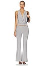 view 4 of 5 Libbie Drape Top in Grey Stripe