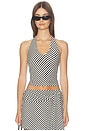 view 1 of 5 Mora Top in Black & White Stripe