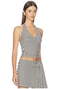view 2 of 5 Mora Top in Black & White Stripe
