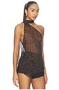 view 2 of 4 Gabriette Choker Top in Leopard
