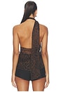 view 4 of 4 Gabriette Choker Top in Leopard