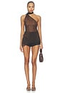view 5 of 4 Gabriette Choker Top in Leopard