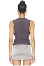 view 4 of 4 Brooks Drape Top in Charcoal