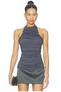 view 1 of 4 Atlas Ruched Top in Charcoal