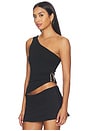 view 2 of 4 Beckett Asymmetrical Top in Black