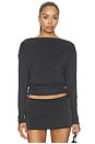 view 2 of 4 Ameigh Drape Top in Black