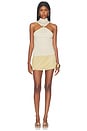 view 5 of 5 Charlee Knot Front Top in Nude Metallic