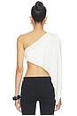 view 5 of 5 Fellie Asymmetrical Top in White