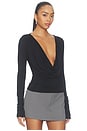 view 2 of 4 Dalton Cowl Neck Top in Black