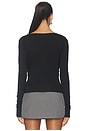 view 4 of 4 Dalton Cowl Neck Top in Black
