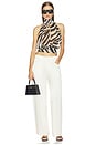 view 5 of 4 Skylah Open Back Top in Zebra