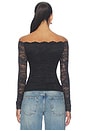 view 4 of 5 Cameron Off Shoulder Top in Black