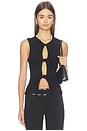 view 1 of 4 Chase Twisted Top in Black
