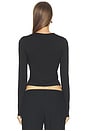 view 4 of 4 Ramona Wrap Front Top in Black