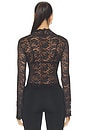 view 4 of 4 Charlice Button Front Top in Black