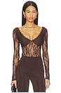 view 1 of 5 Halcyon Bodysuit in Dark Brown