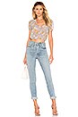 view 4 of 4 TOP CROPPED SIRENA in Lavender Floral