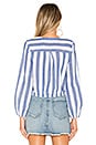 view 3 of 4 Mandy Striped Top in Blue & White
