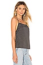 view 2 of 4 Brenna Satin Halter Top in Black Polka Dot