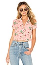 view 1 of 4 TOP MANCHES COURTES SIENNA in Pink Flamingo