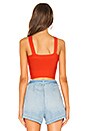 view 3 of 4 Elaina Cross Front Top in Poppy