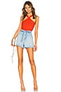 view 4 of 4 Elaina Cross Front Top in Poppy