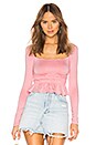 view 1 of 4 Davey Long Sleeve Top in Blush