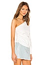 view 2 of 4 Preston One Shoulder Top in White