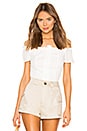 view 1 of 4 Kareena Off Shoulder Frill Top in Ivory