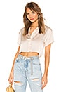 view 1 of 4 Miriam Button Up Top in Champagne