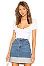view 1 of 4 Gabbie Ruched Top in White