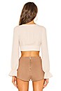 view 3 of 4 Esme Button Crop Top in Nude