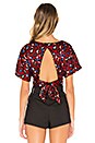 view 4 of 5 TOP AVEC LIEN À NOUER AU DOS CAMILA in Leopard