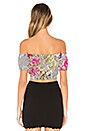 view 3 of 4 TOP CROPPED CARRIE in Floral Stripe