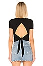 view 4 of 5 TOP OUVERT AU DOS LYNN in Black