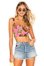 view 1 of 4 Lucia Crop Top in Pink Pineapple