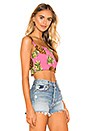 view 2 of 4 Lucia Crop Top in Pink Pineapple