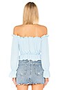 view 3 of 4 TOP ÉPAULES DÉNUDÉES KEYSHA in Dusty Blue