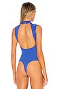 view 4 of 5 Julianna Open Back Bodysuit in Cobalt