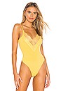 view 2 of 5 BODY AVEC DENTELLE DEVON in Yellow