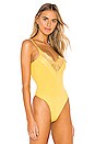view 3 of 5 BODY AVEC DENTELLE DEVON in Yellow