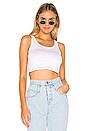 view 1 of 4 Crop Tank in White