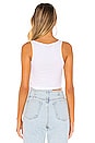 view 3 of 4 Crop Tank in White