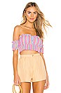 view 1 of 4 TOP BOUTONNÉ DEVANT POPPY in Stripe