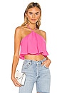 view 1 of 4 Chasity Halter Top in Pink
