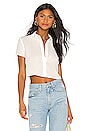 view 1 of 4 TOP BOUTONNÉ CINDY in White