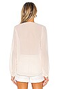 view 3 of 4 Staci Button Up Top in Cream